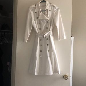 White Calvin Klein Coat